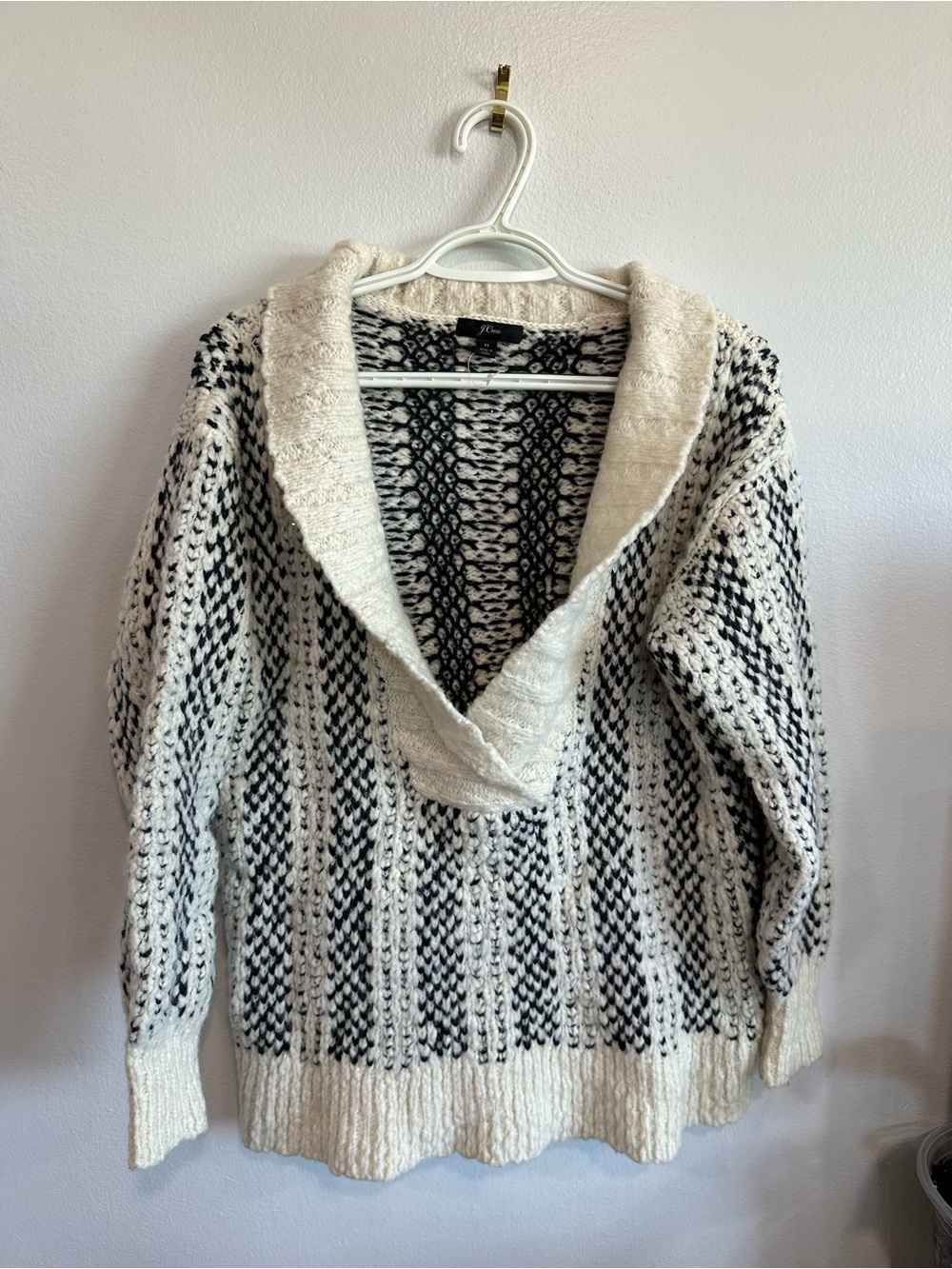 J.Crew chunky knit shaw collar sweater